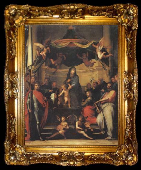 framed  BARTOLOMEO, Fra The Mystic Marriage of St.Catherine, ta009-2